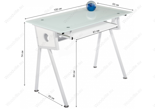 Компьютерный стол Rubin white фото 3 Компьютерный стол Rubin white фото 3