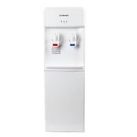 Кулер для воды SONNEN FSE-02W, напольный, НАГРЕВ/ОХЛАЖДЕНИЕ ЭЛЕКТРОННОЕ, 2 крана, белый, 456172